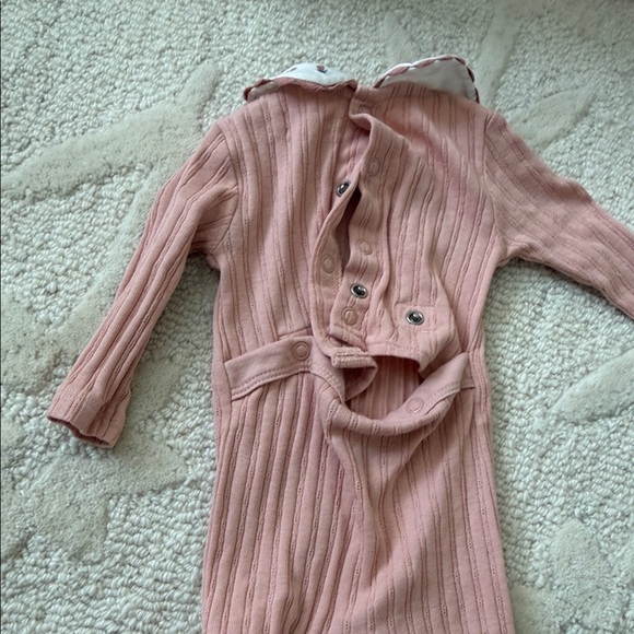 Pink Ribbed Kids One Piece - Picture 4 of 4